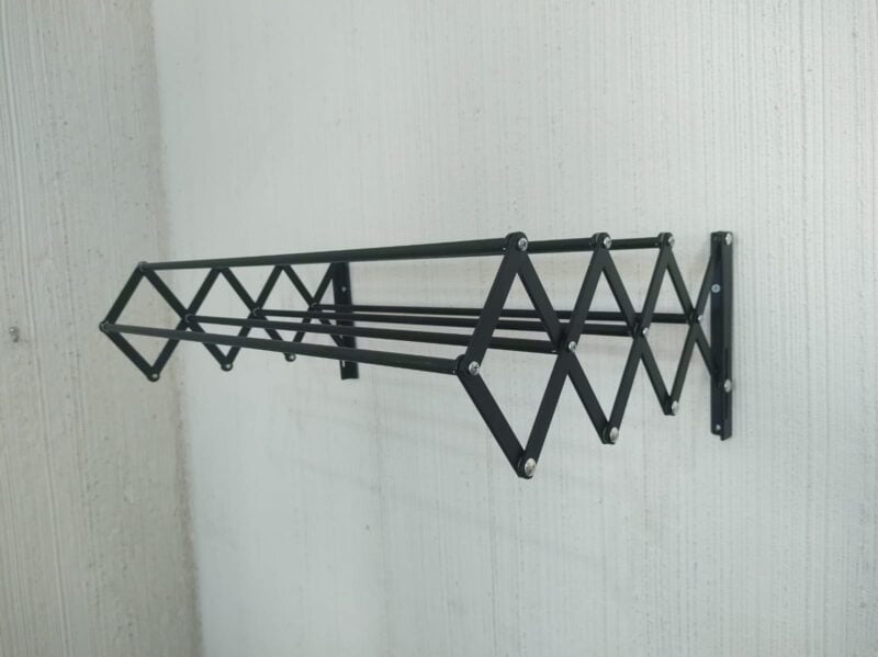 VARAL SANFONADO DE PAREDE COM 8 VARETAS